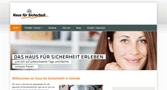 Desktop Screenshot of haus-fuer-sicherheit-wismar.de