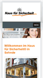 Mobile Screenshot of haus-fuer-sicherheit-wismar.de